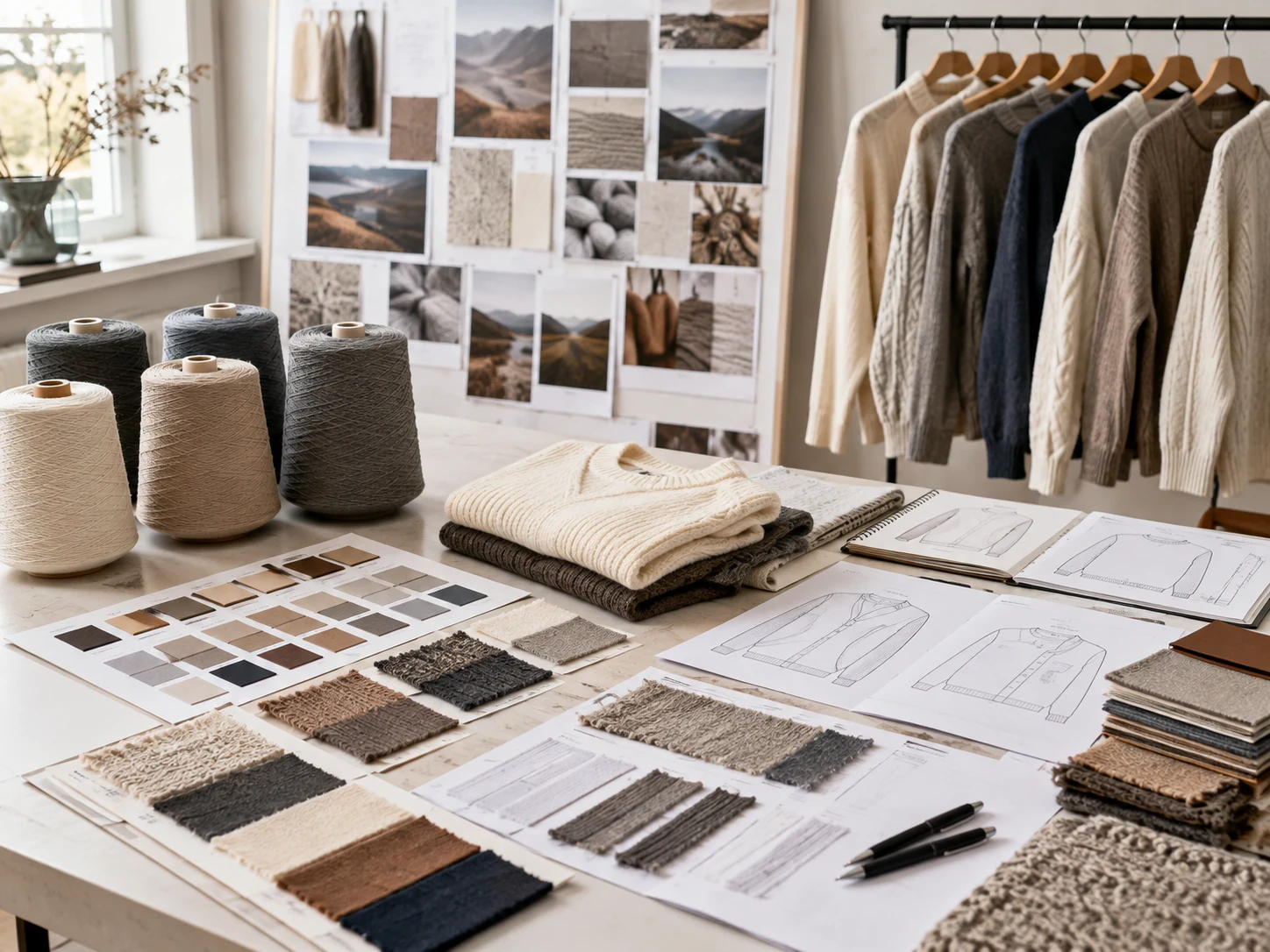 Fashion brand seasonal wool collection development