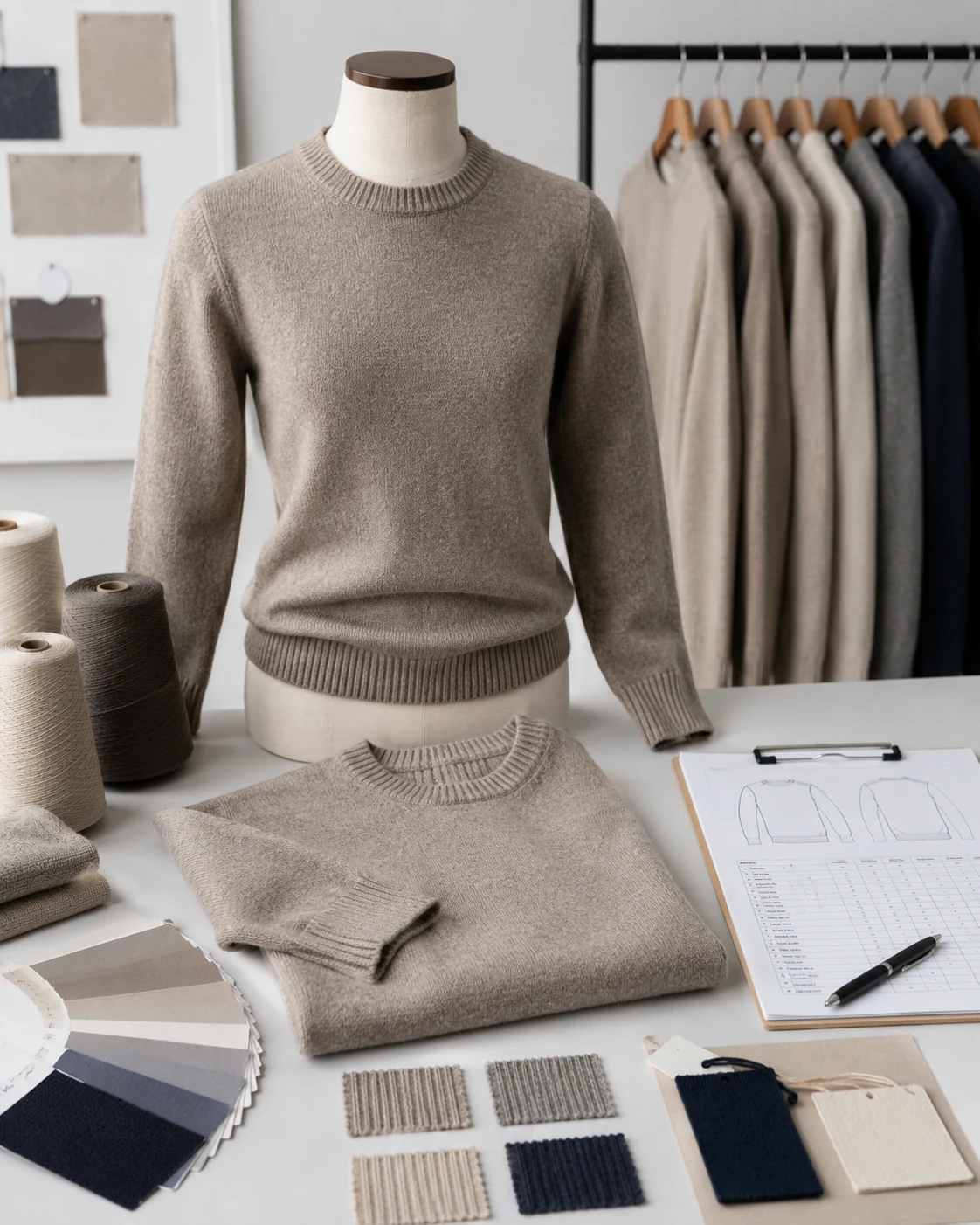 First order wool sweater sample