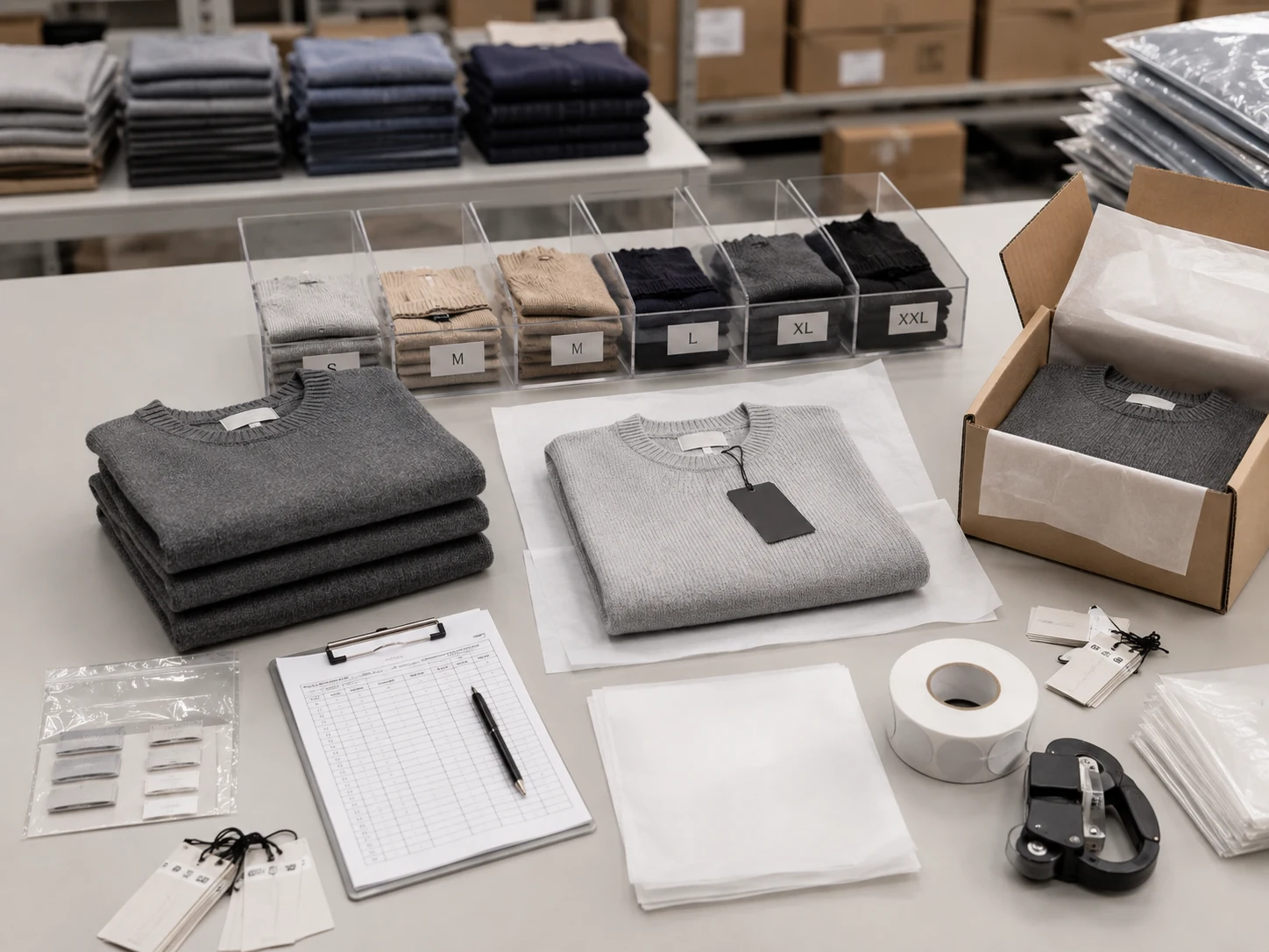 Bulk production and packing following approved sample