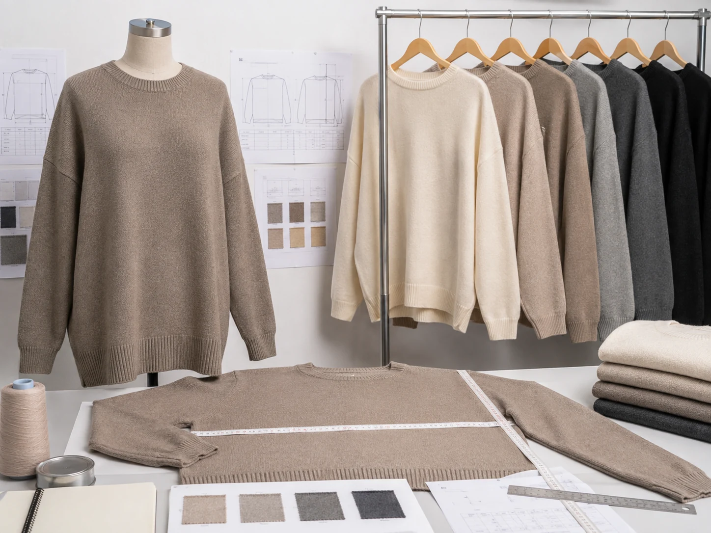 Oversized jumper size progression and drop shoulder review