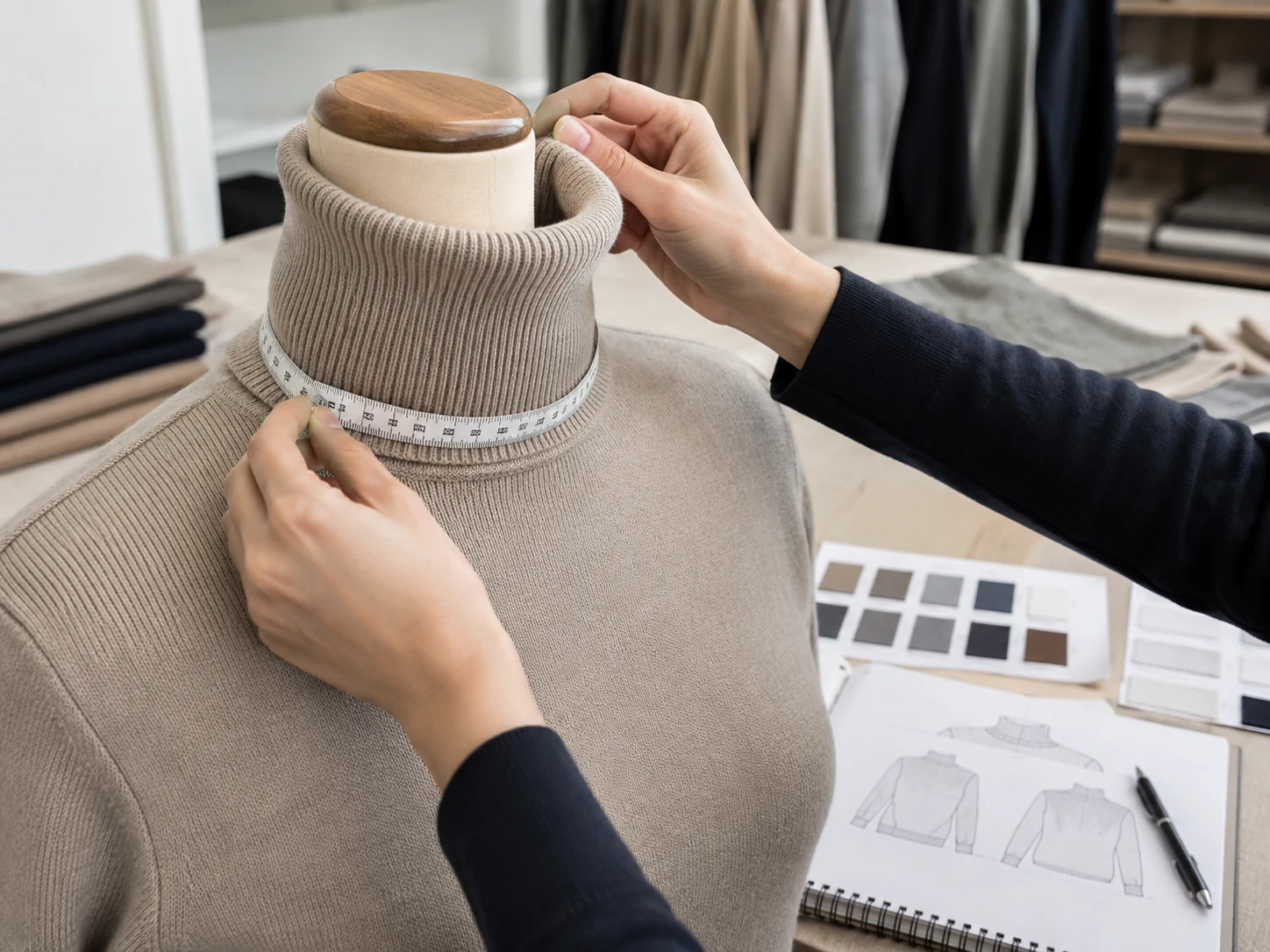 Turtleneck collar and neck measurement review