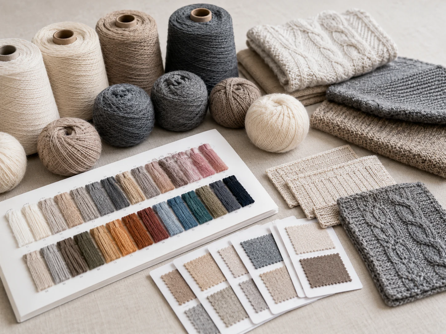 Top and bottom color comparison for knitwear sets