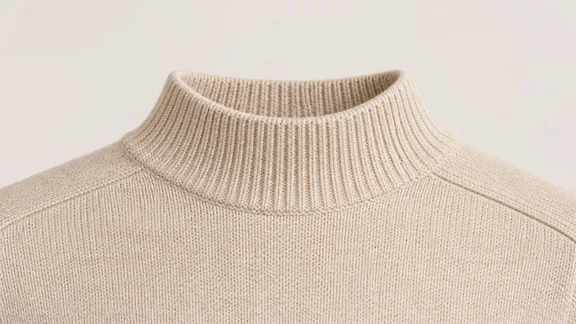 Mock neck sweater collar style