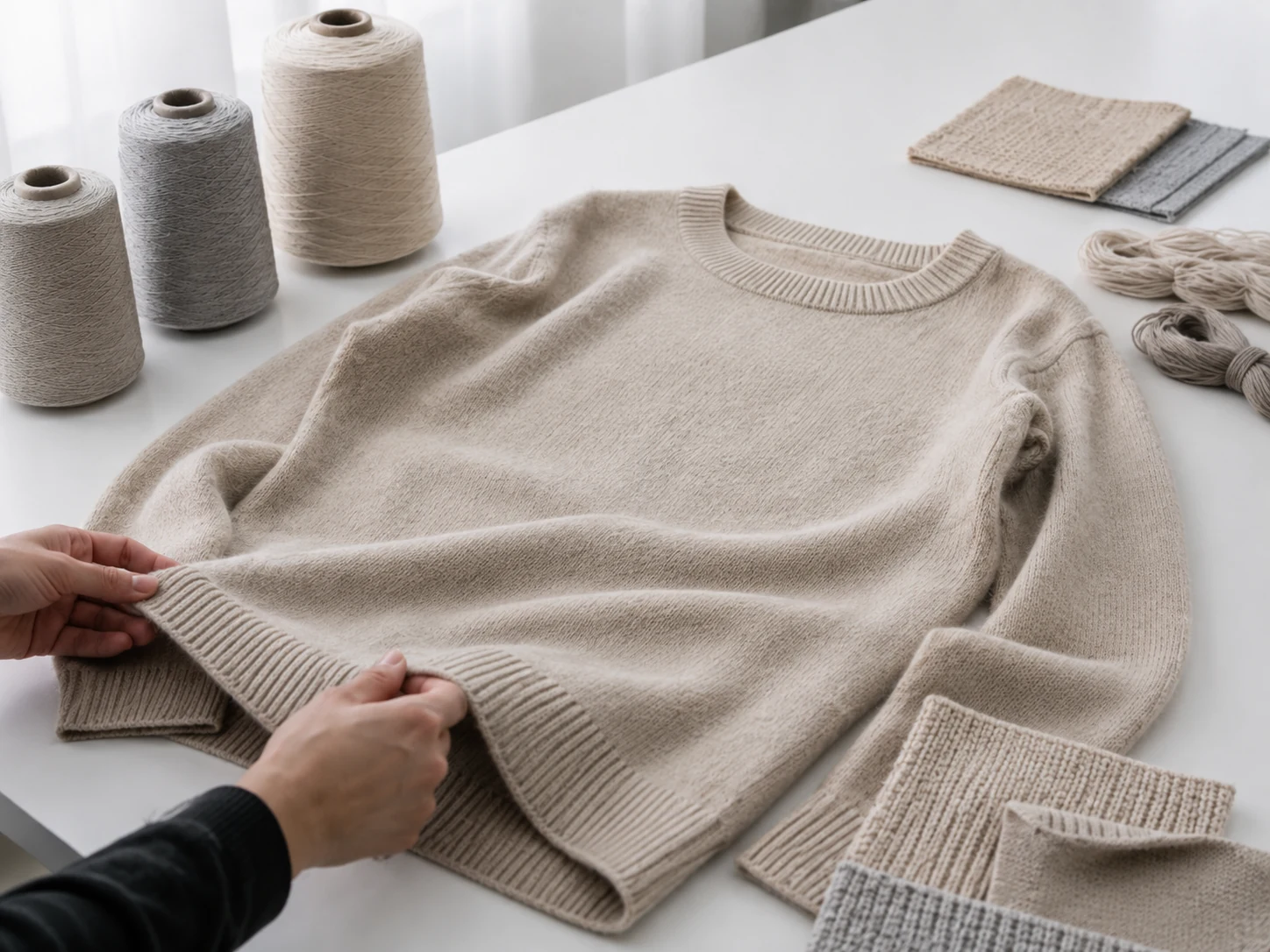 Matching knitwear set sample development