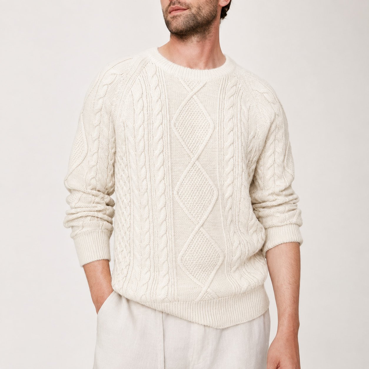 Inside men's sweater factory production line