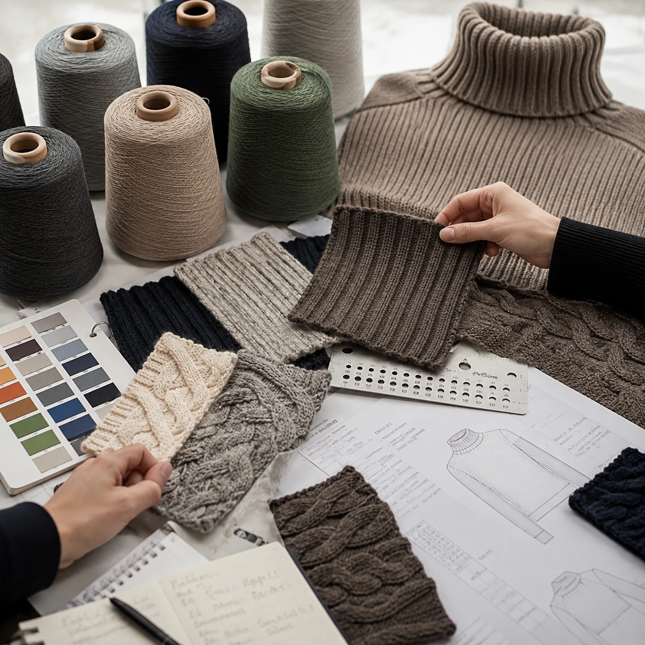 Yarn and gauge review for plain sweaters