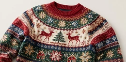 Complex multi-color program for Christmas sweater