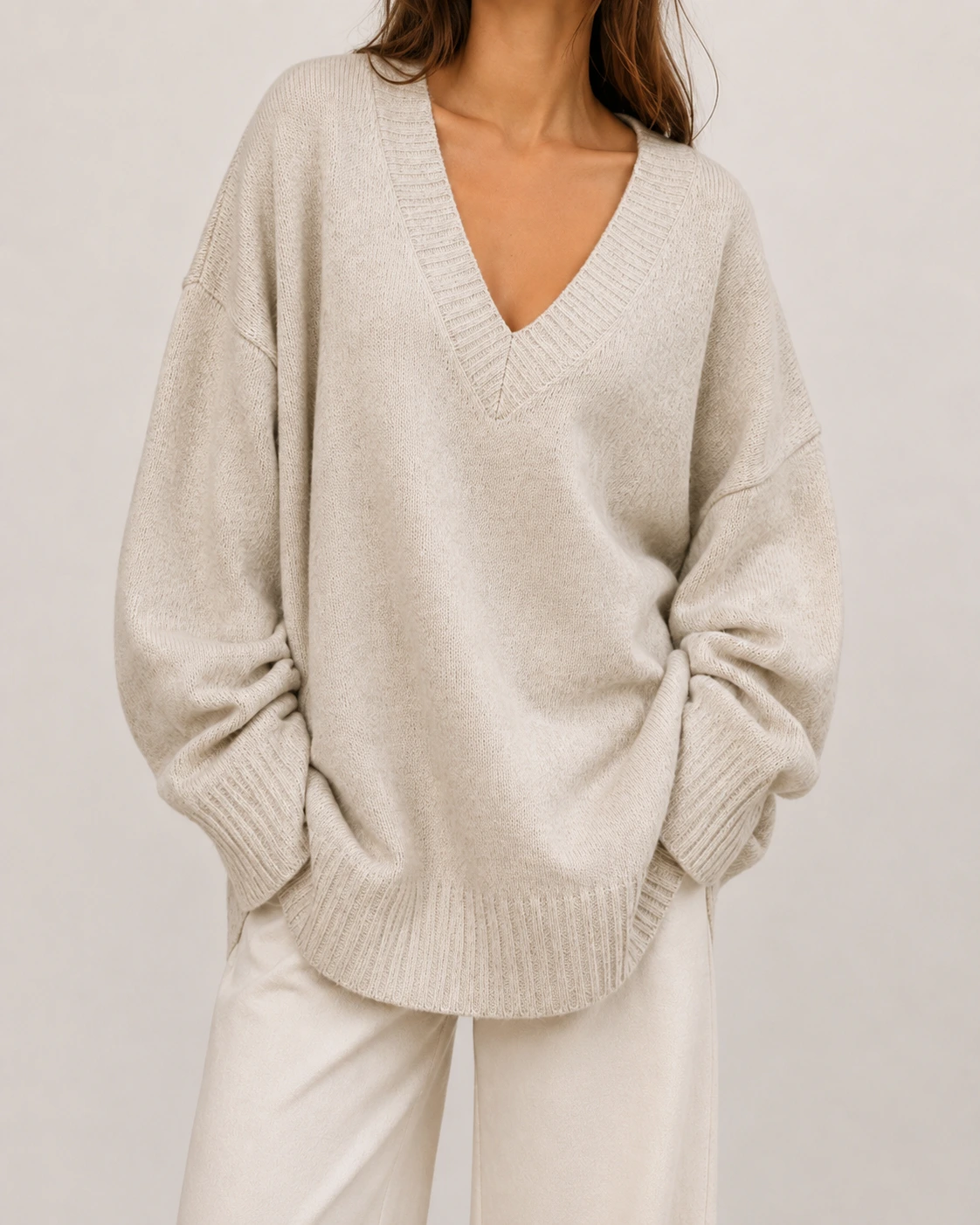 Oversized V Neck Sweaters Manufacturing