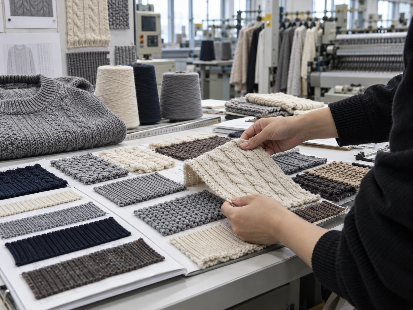 Custom knit sweater structure development