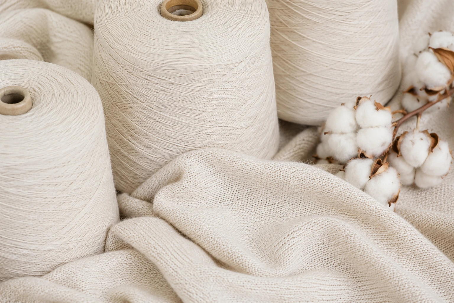 Cotton yarn for spring oversized knits