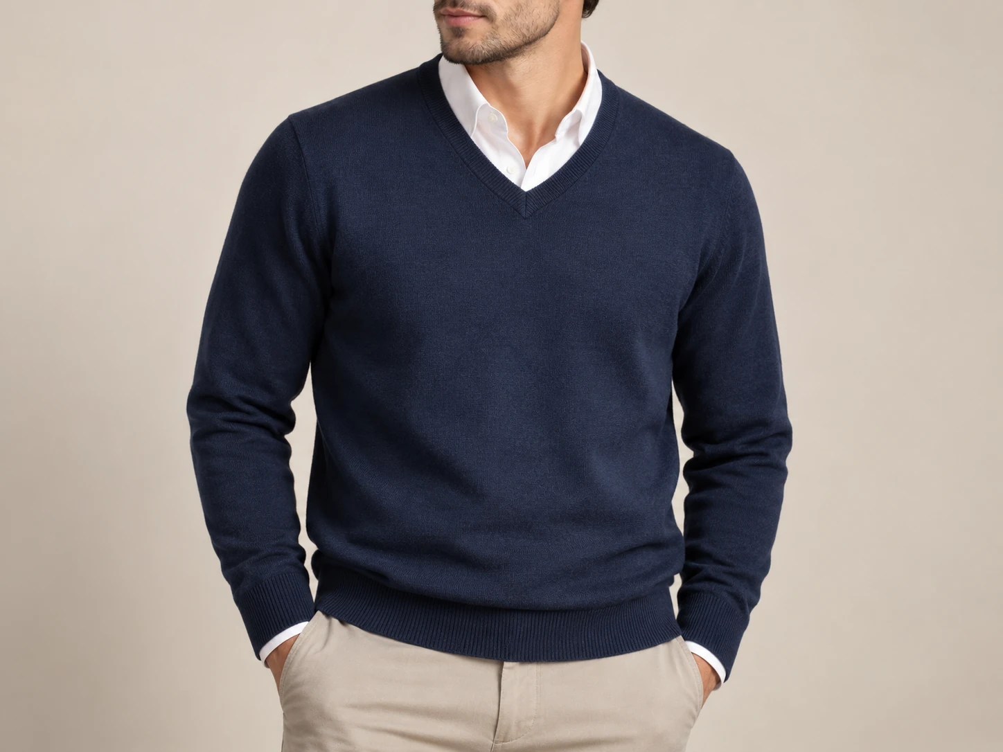 Men's V Neck Sweaters production