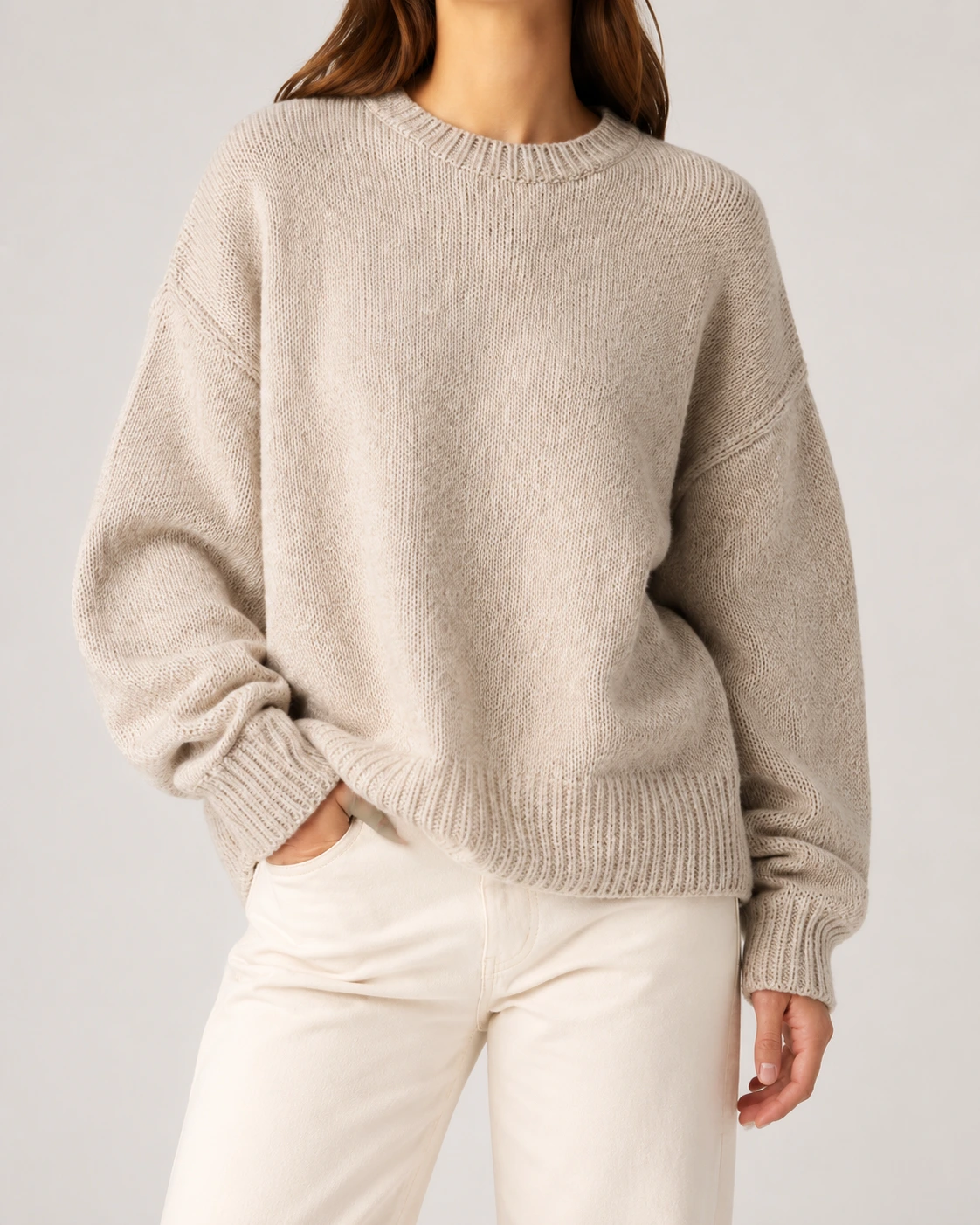 Oversized Crewneck Sweaters Manufacturing