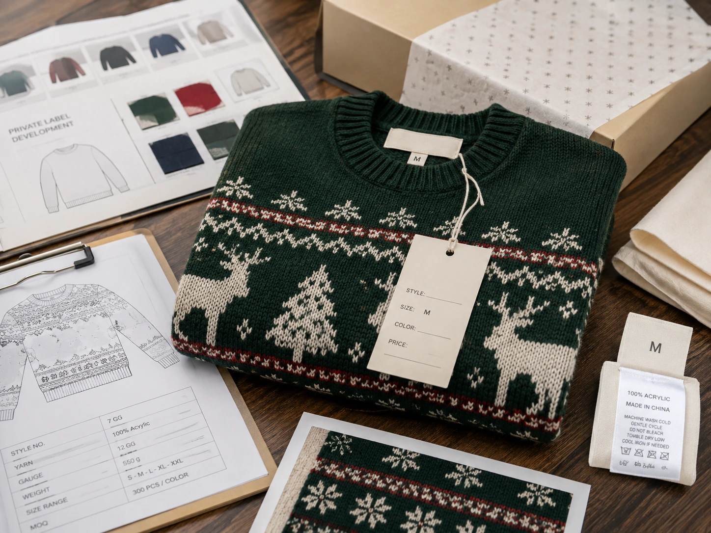 Private Label Buyers Christmas knitwear program