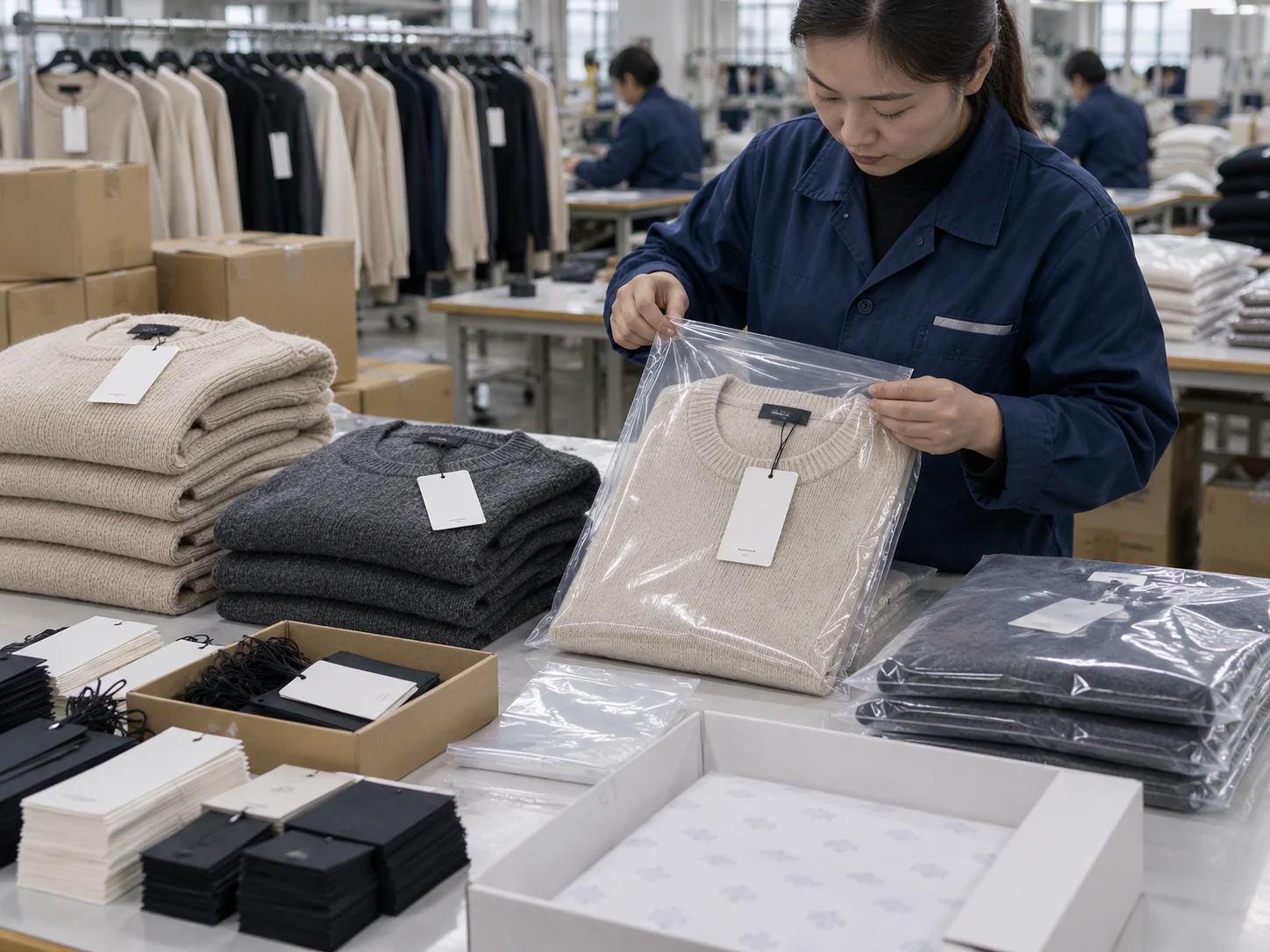private label sweater packaging