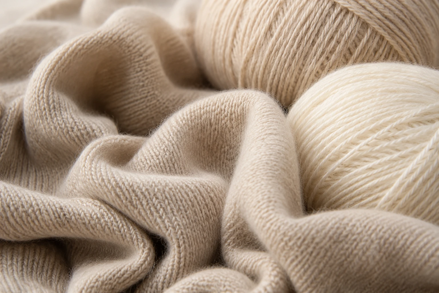 Cashmere blend yarn for luxury knitwear