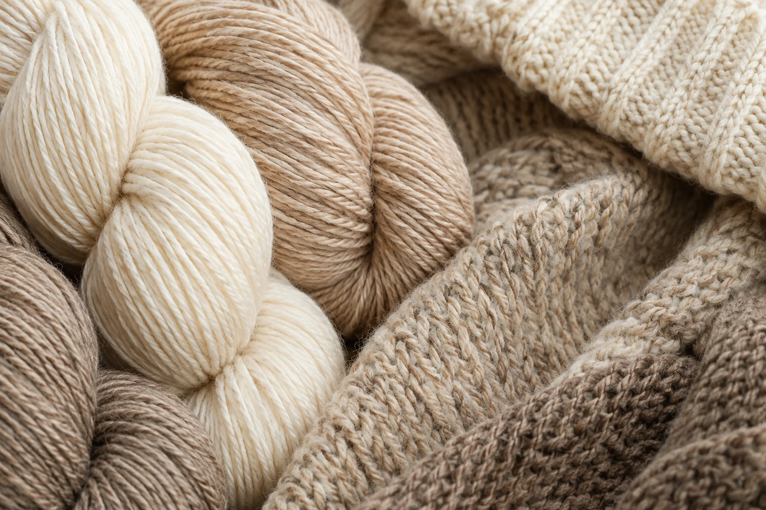 Premium wool yarn for oversized sweaters